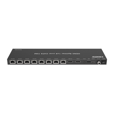 Splitter HDMI 1x8 | Extensor HDMI | 4K@30Hz 40m | 1080p@60Hz 70m | Función PoC | 4:4:4 
