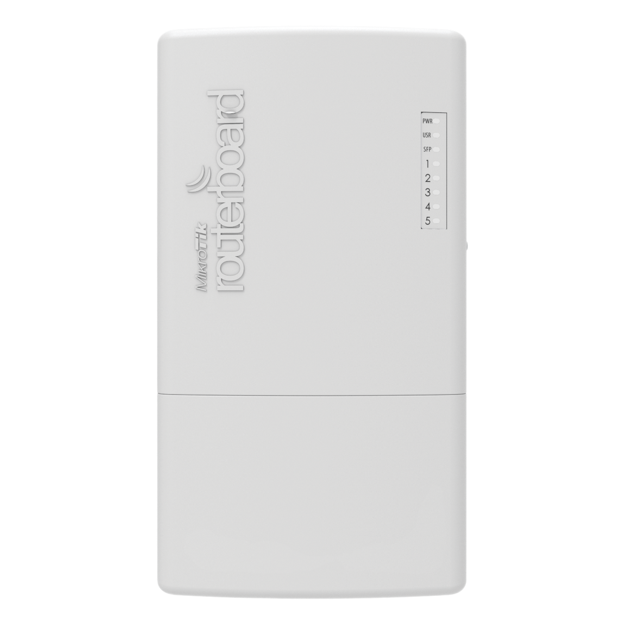 (PowerBox Pro) Router para exterior 5 puertos Gigabit, PoE Pasivo o 802.3af/at — MIKROTIK · SKU RB960PGS-PB