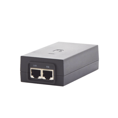 Adaptador PoE Ubiquiti de 50 VDC, 1.2 A puerto Gigabit para equipos airFiber — UBIQUITI · SKU POE-50-60W