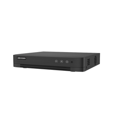 [Audio Bidireccional] DVR 8 Canales TurboHD + 2 Canales IP / 2 Megapixel (1080p) Lite / Acusense Lite (Evita Falsas Alarmas) / Audio por Coaxitron / 1 Bahia de Disco Duro / H.265+ / Salida de Vídeo Full HD — HIKVISION · SKU DS-7208HGHI-M1/T