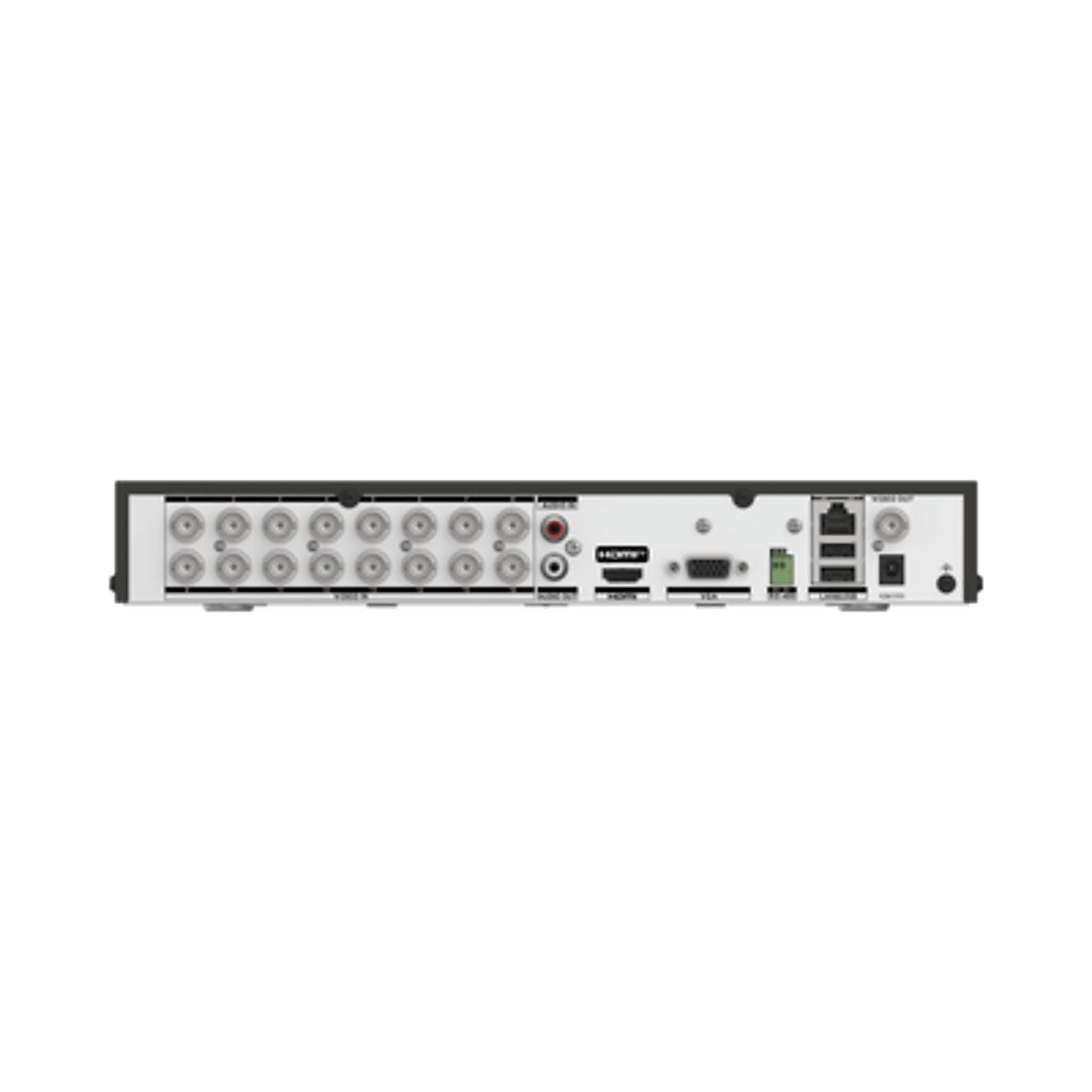 DVR 16 Canales TURBOHD + 16 Canales IP / 8 Megapixel (4K) / Audio Bidireccional/ ACUSENSE / 1 Bahía de Disco Duro / Salida de Video en 4K / H.265+