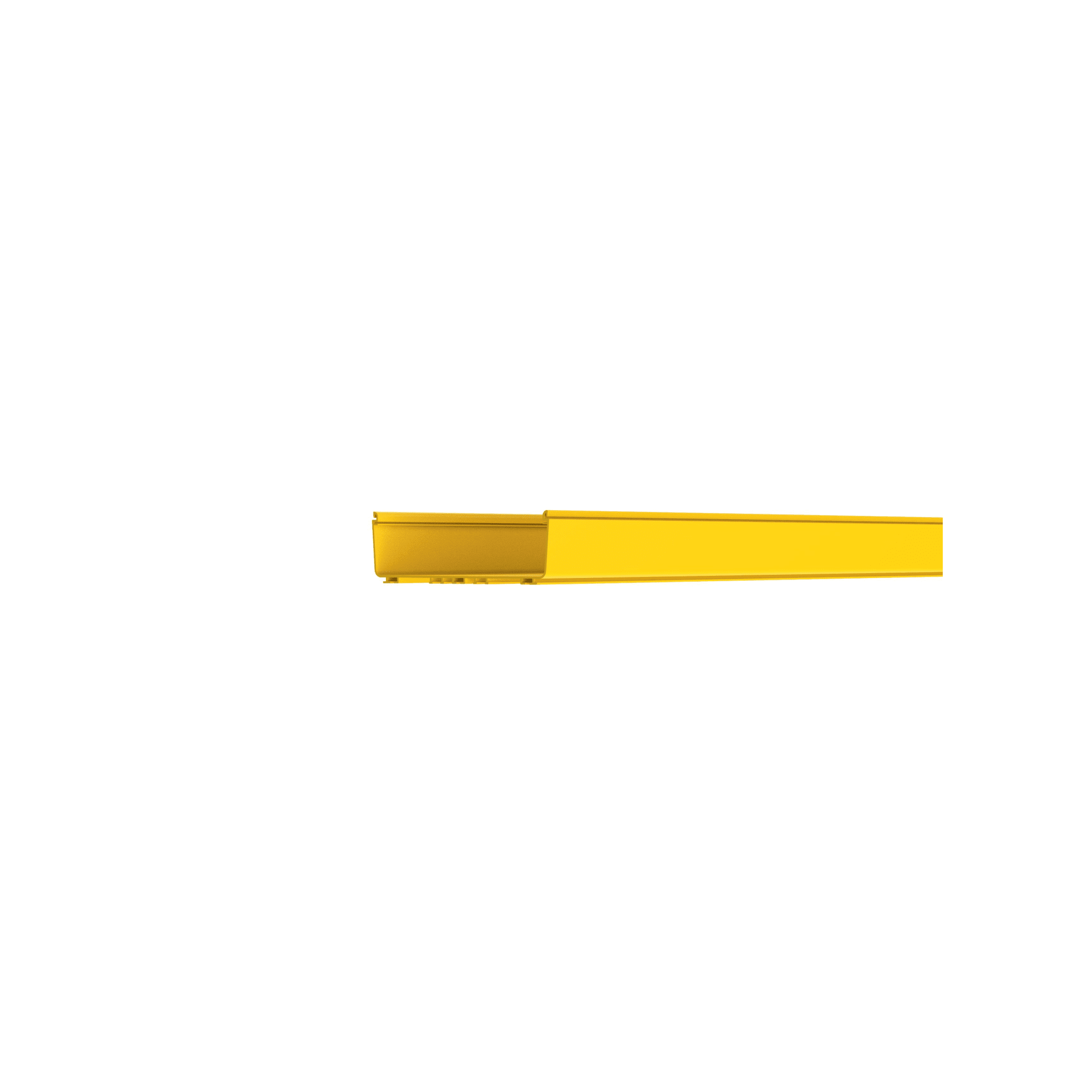 Canaleta FiberRunner™ 12X4, de PVC Rígido, Color Amarillo, 3 m. de Largo
