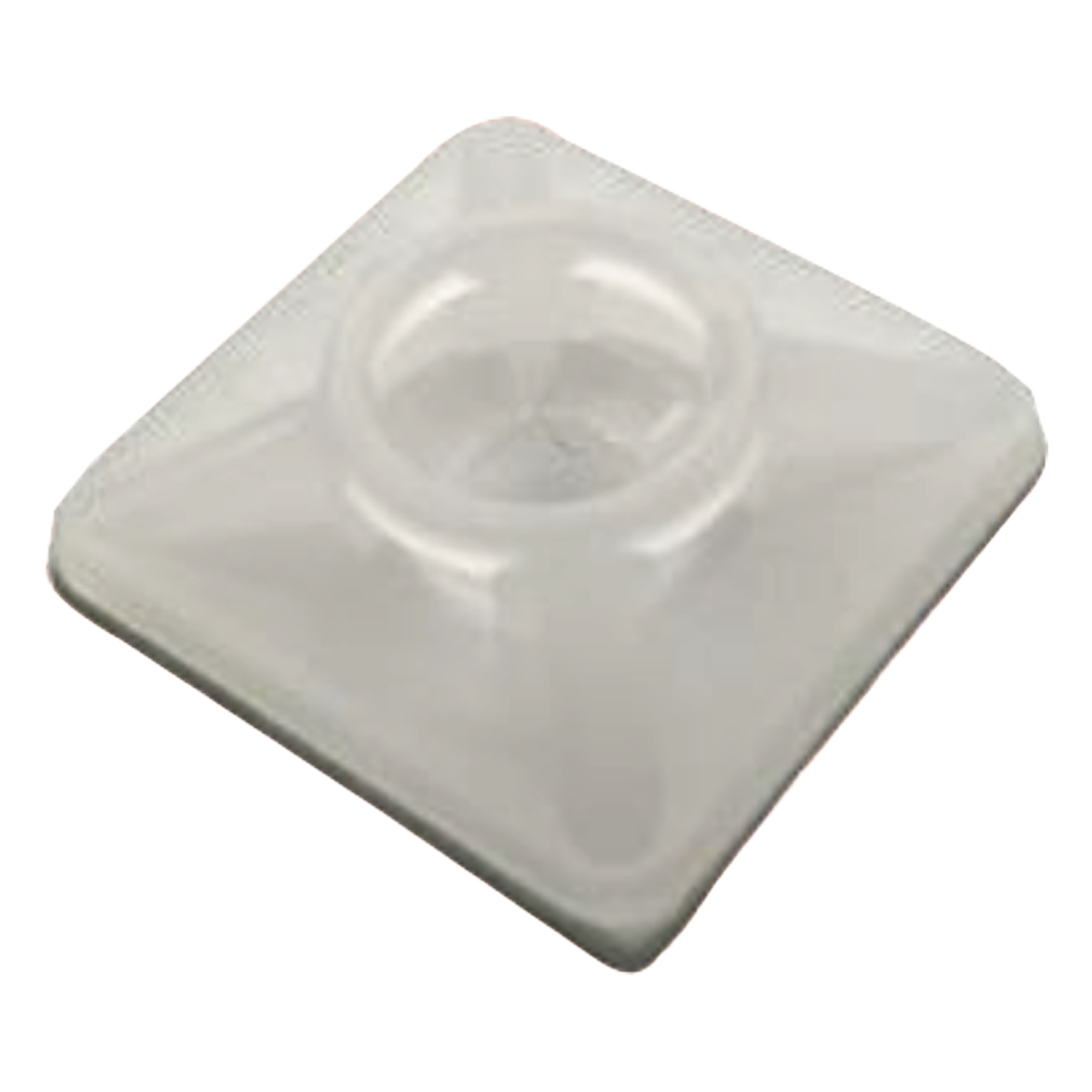  Base Autoadherible para Cinchos Práctica y Eficiente para la Organización y Fijación de Cables, Fabricada en Nylon Resistente y de Color Natural con una Medida de 19x19 mm, Paquete con 100 Piezas (4210-00001) — THORSMAN · SKU TH-BASE-CIN