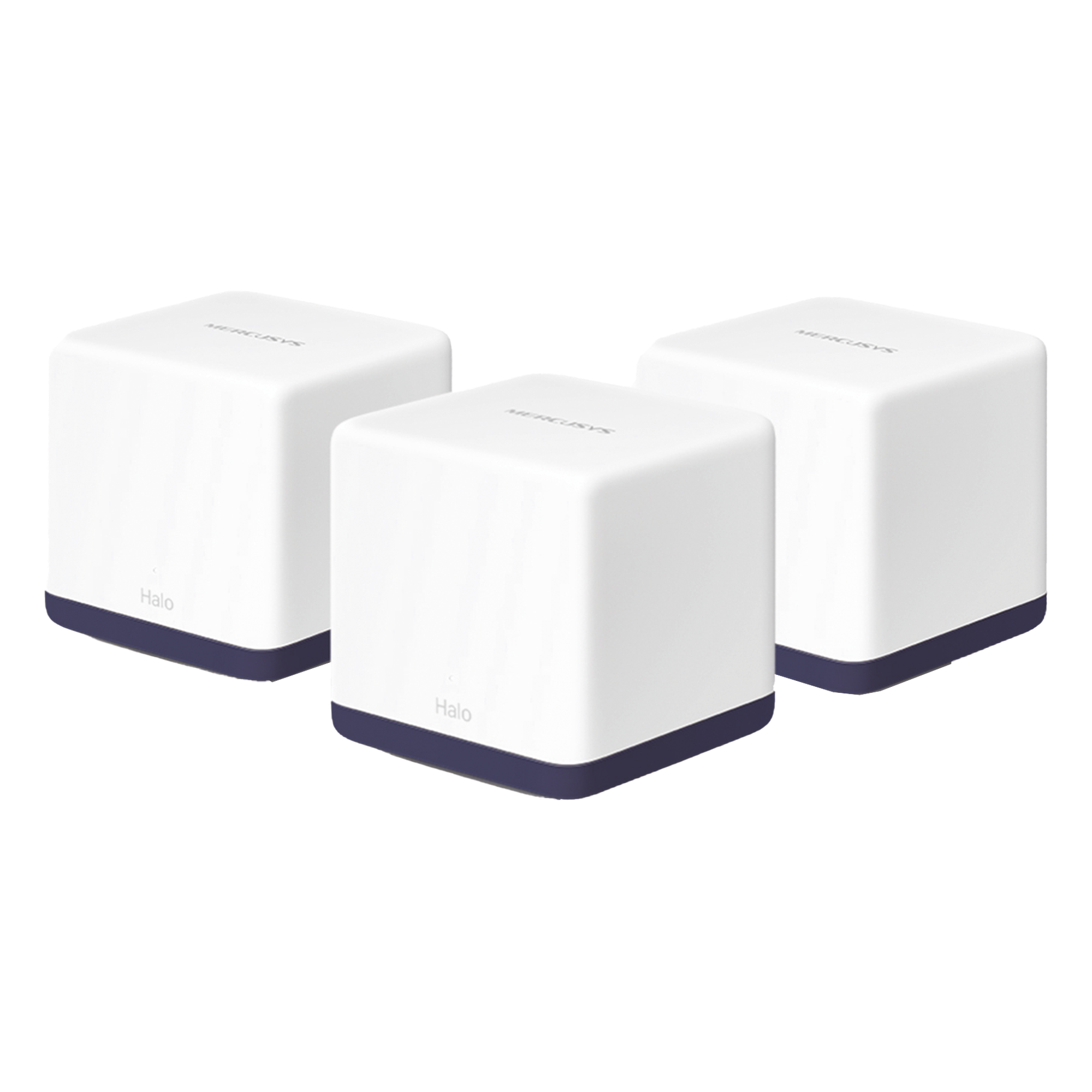 KIT de Sistema Inalámbrico H50G Mesh / Doble banda 2.4GHz y 5GHz AC 1900Mbps / 3 Puertos 10/100/1000 Mbps / Control vía App / Roaming Continuo — Mercusys · SKU H50G3PACK