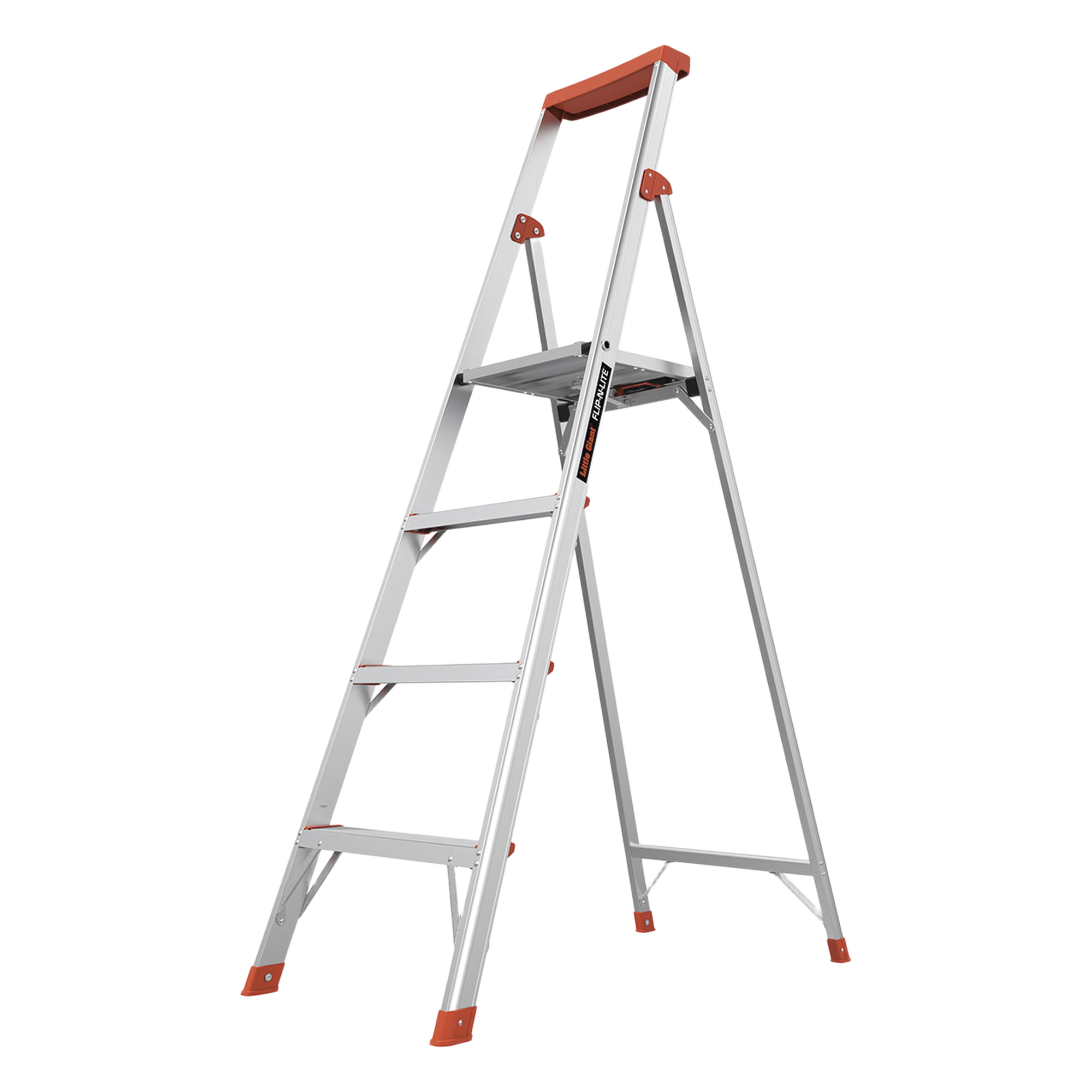Escalera con 4 peldaños de 1.8 metros de aluminio. — Little Giant Ladder Systems · SKU FLIPNLITE-4C