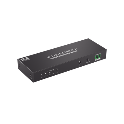 Switch Conmutador HDMI 4X1 | 4 Entradas 1 Salida | Velocidad de trasmisión 48 Gbps | Resolución 8K | Salida de audio | HDCP 2.3