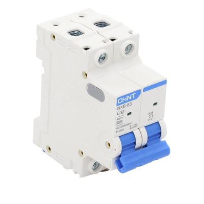 Pastilla para Riel Din, 2 Polos, 32 Amp, Vca:110/415v, 6kA, Catálogo: NXB632PC32.