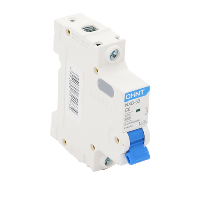 Pastilla para Riel Din, 1 Polo, 6 Amp, Vca:110/415v, 6kA, Catálogo: NXB631PC6.
