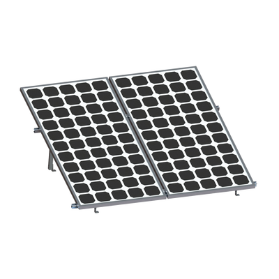 Montaje para 2 Paneles Solares, Riel "8" de 2700mm para Módulos con Espesor de 30-35mm, Velocidad de Viento Máx. 136km/h — EPCOM POWERLINE · SKU VEKTOR8R2700
