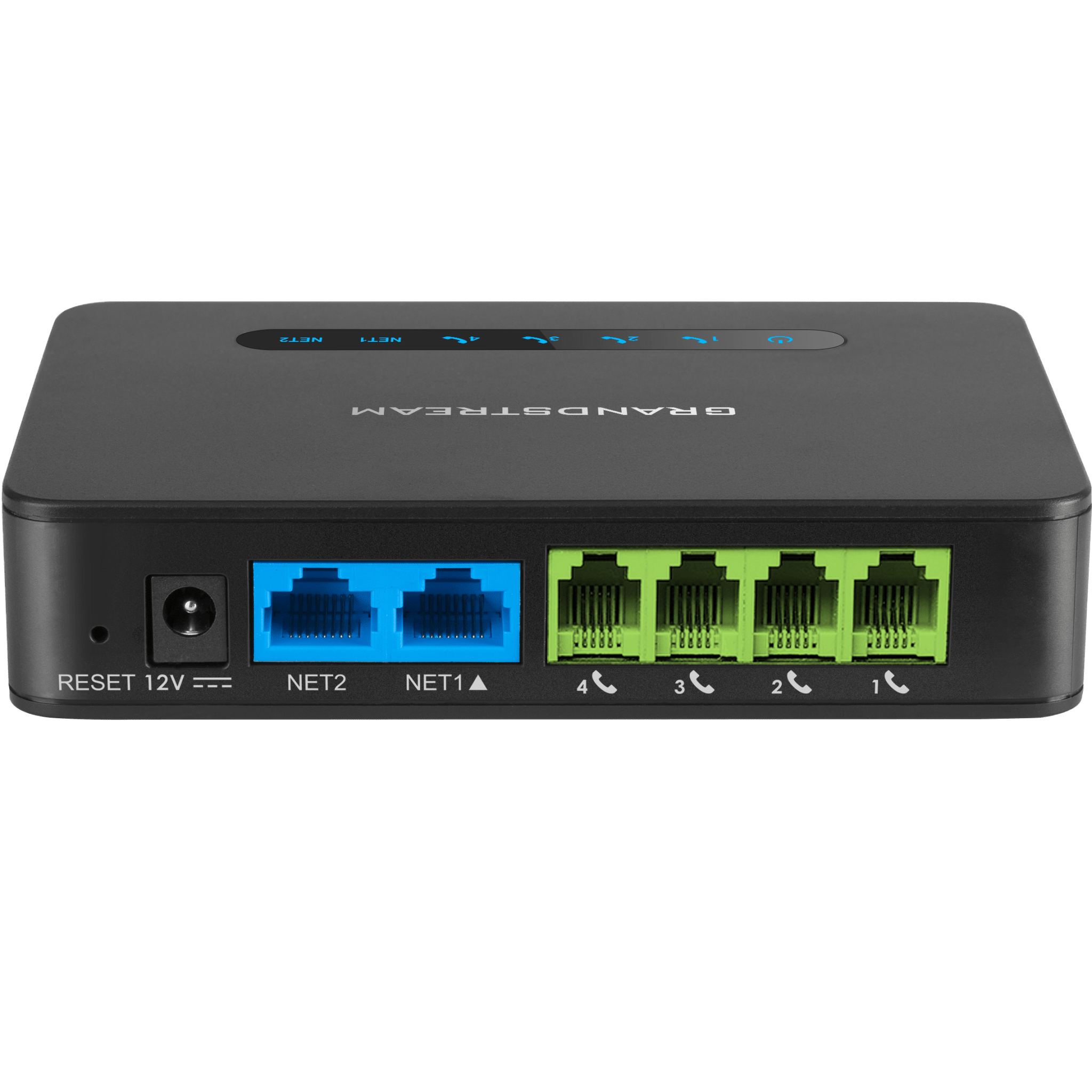 Gateway VoIP con Router NAT / 4 Puertos FXS (Conectar Teléfono Análogo) / Router NAT Gigabit Integrado / Cifrado AES Reforzado / Aprovisionamiento Automático / Soporta SIP y Fax T.38