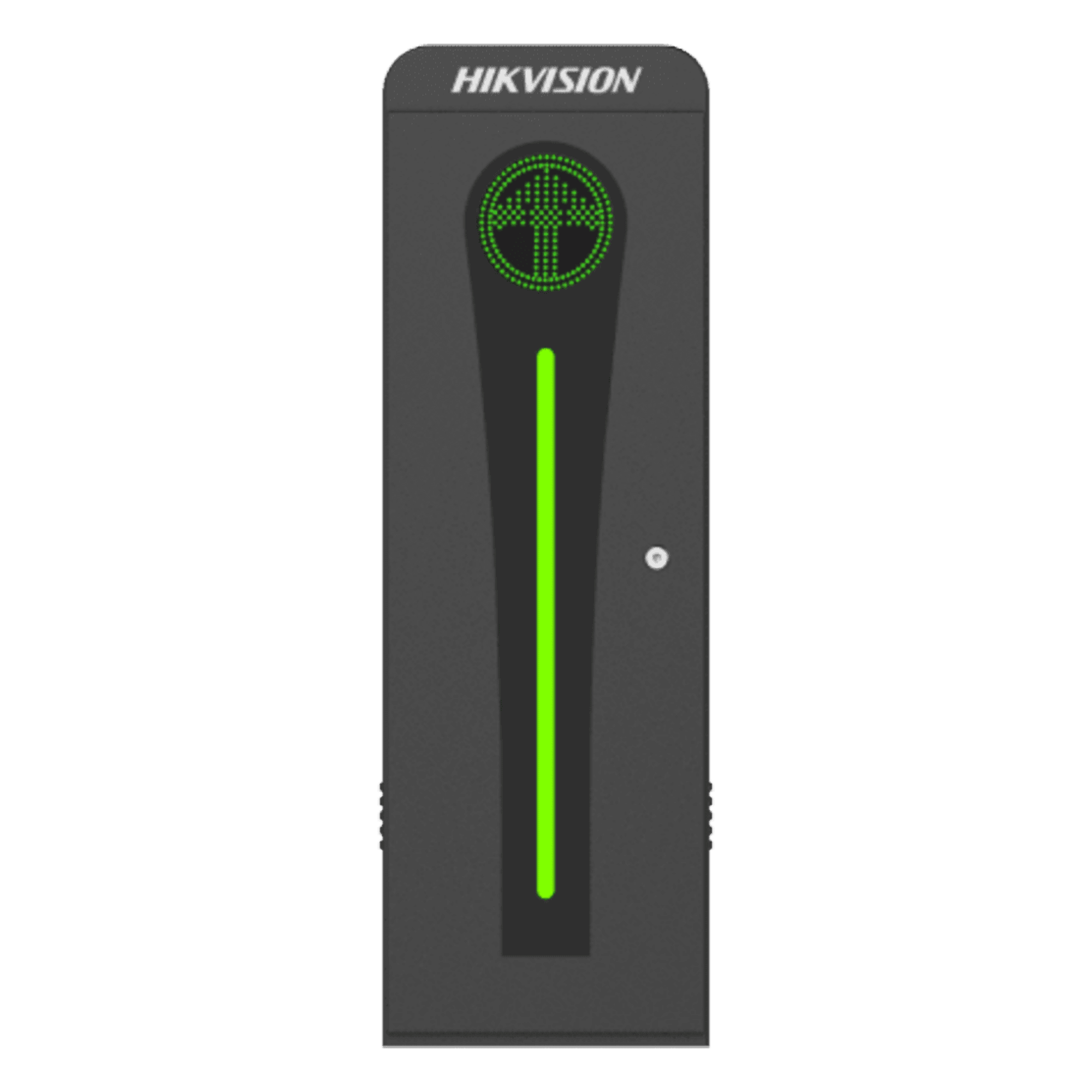 (NO Incluye Brazo) Barrera Vehicular DERECHA / Compatible con Brazos Iluminados, Telescópicos, Articulados o Anti-Colisión (No Incluidos) / Motor Brushless Alto Desempeño / Semáforo Rojo-Verde en Gabinete / MCBF 2,500,000 — HIKVISION · SKU DS-TMG320-LR/B