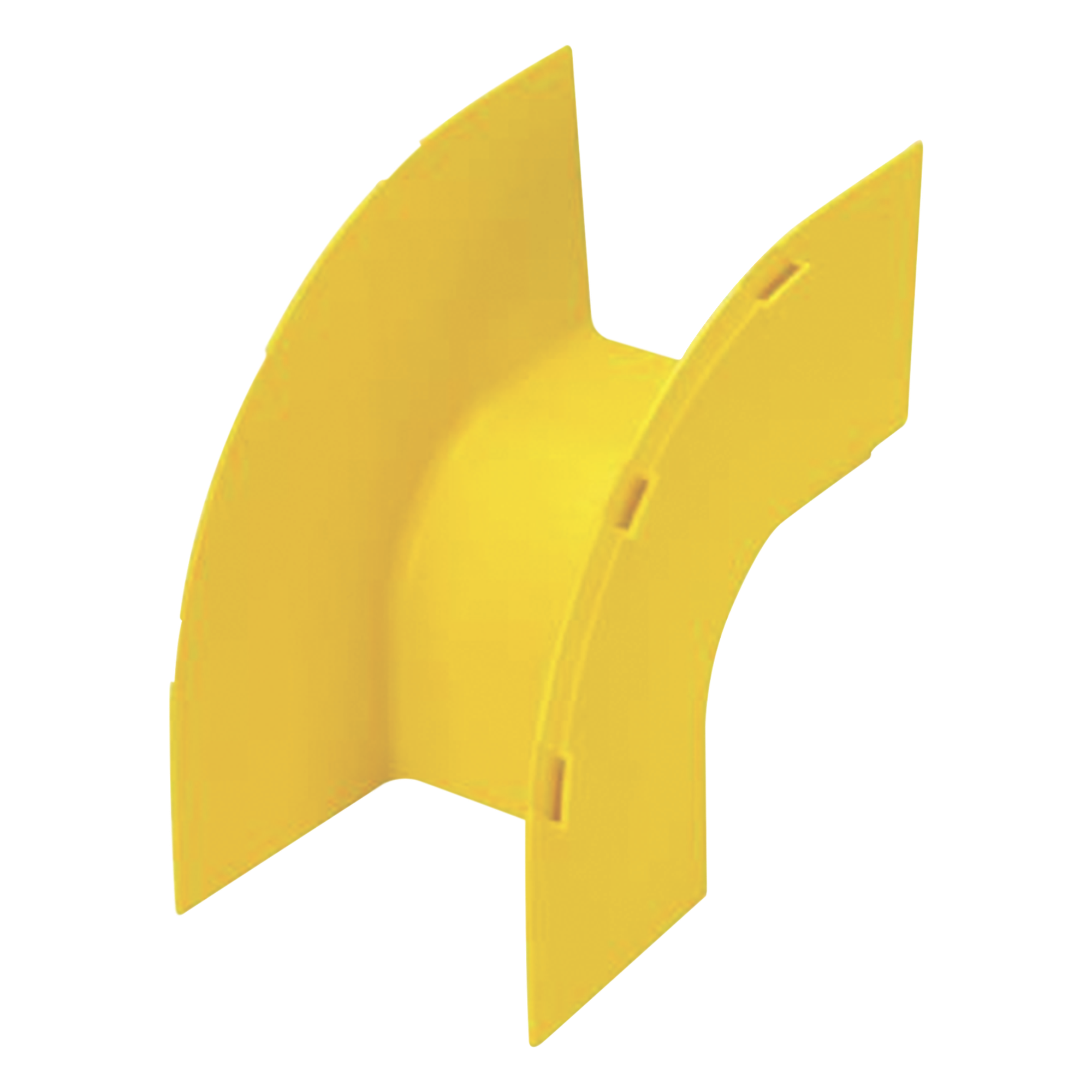 Bajada Vertical Exterior de 90º, Para uso con Canaletas 4X4 FiberRunner™, Color Amarillo — PANDUIT · SKU FROVRA4X4LYL