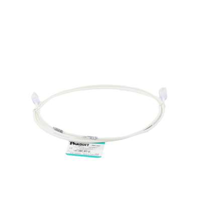 Cable de Parcheo TX6, UTP Cat6, Diámetro Reducido (28AWG), Color Blanco Mate, 1.52 Metros (5 Pies)