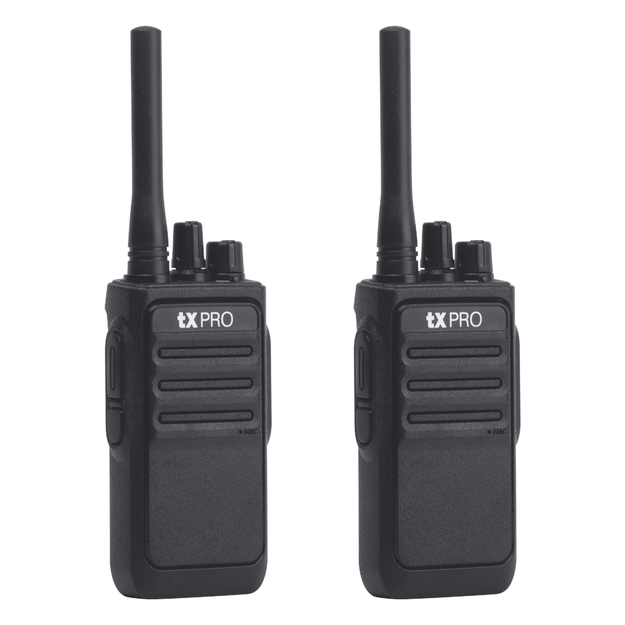 Radio Portátil Analógico UHF / 2W / 16 Canales / 400-470 MHz / VOX Manos Libres / Batería 6-8 hrs / Uso Inmediato — TXPRO · SKU TX-320DUO