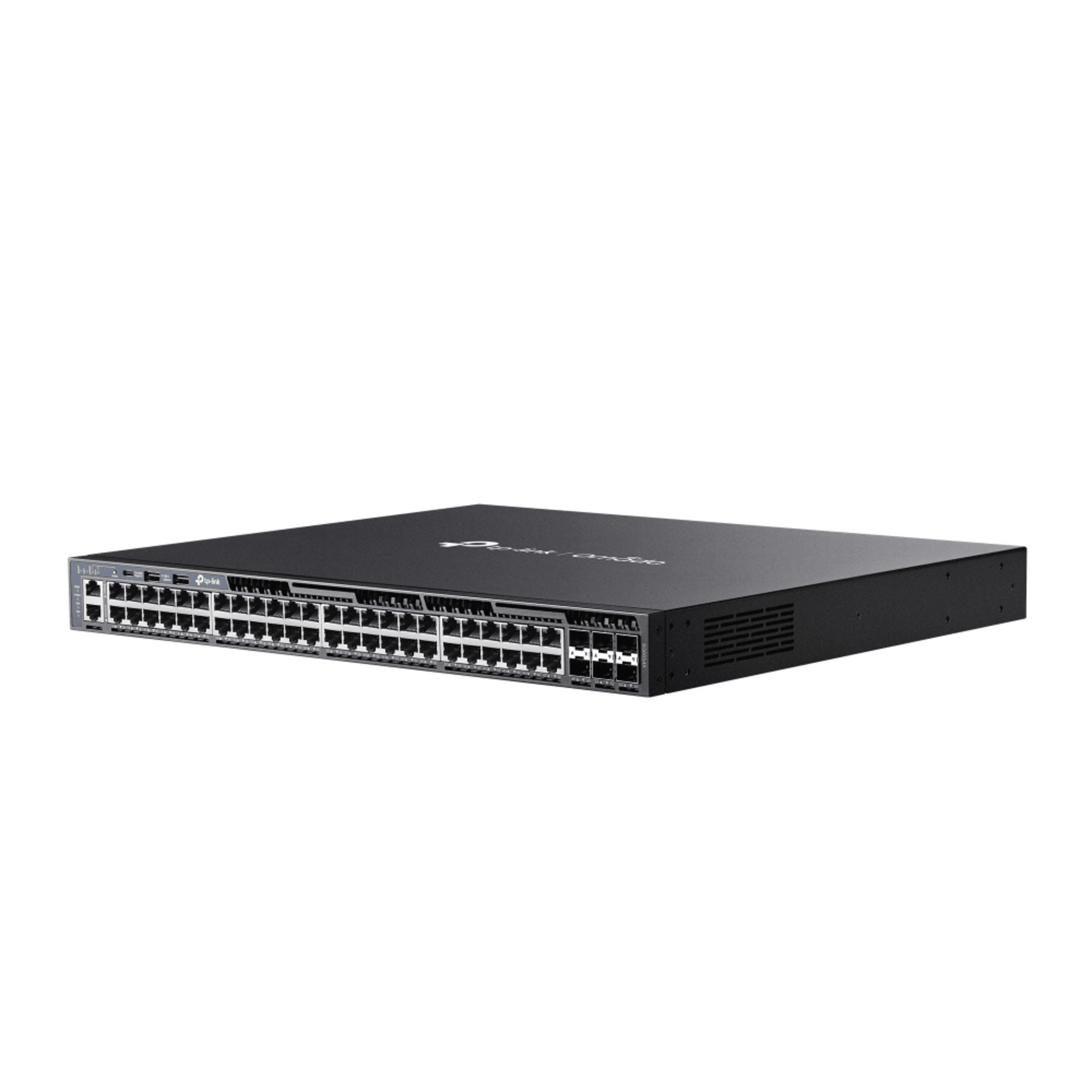 Switch Omada L3 SDN Administrable / 48 puertos Gigabit y 6 puertos SFP+ / Funciones RIP, VRRP, Servidor DHCP / Administración centralizada OMADA / Fuente Redundante