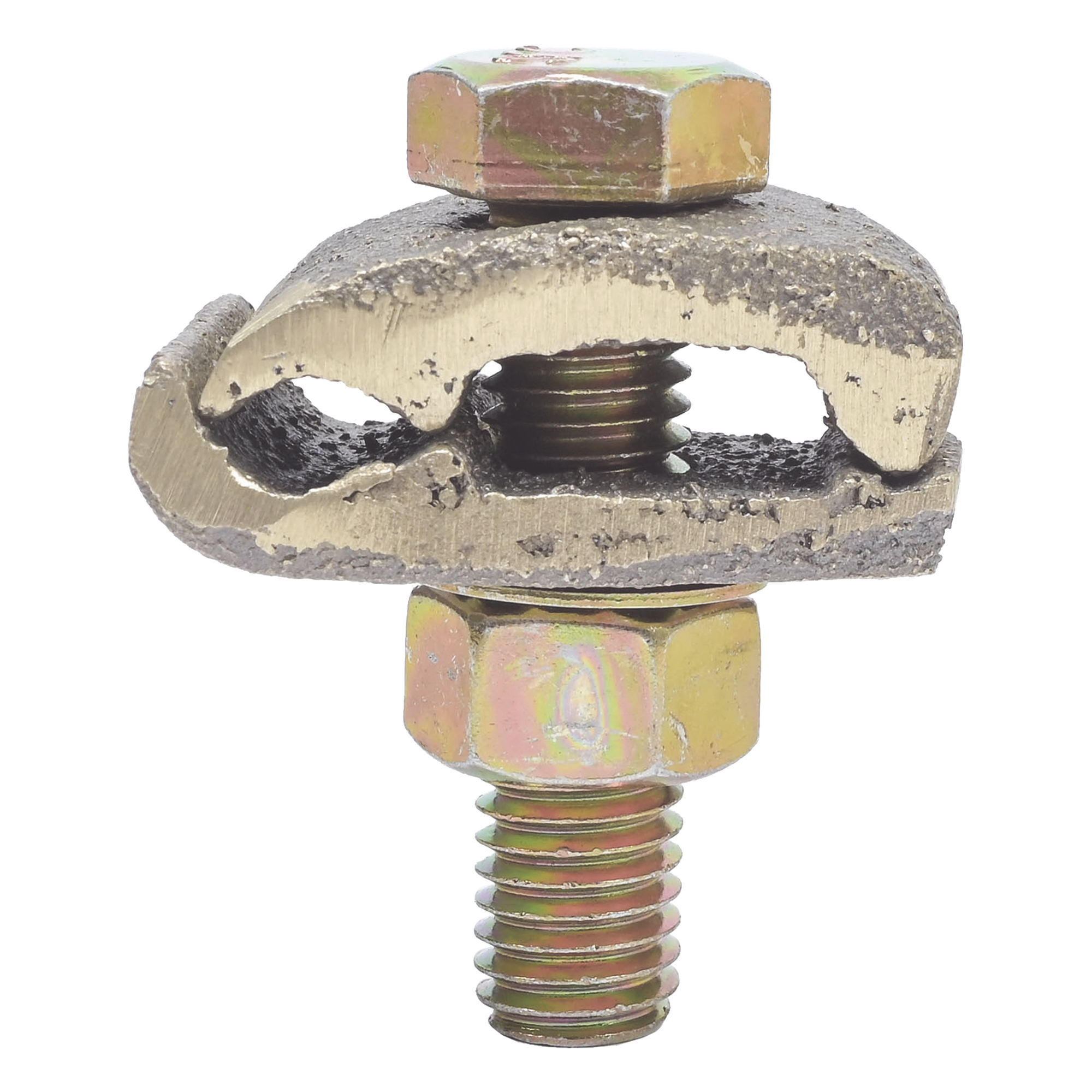 Conector Cable a Superficie Plana / Bronce 100% / Cable 2/0-250 MCM / Sin Soldadura Exotérmica / 3x4.5 cm (1.2x1.8 in) — LINKEDPRO BY EPCOM · SKU LP-CU-250