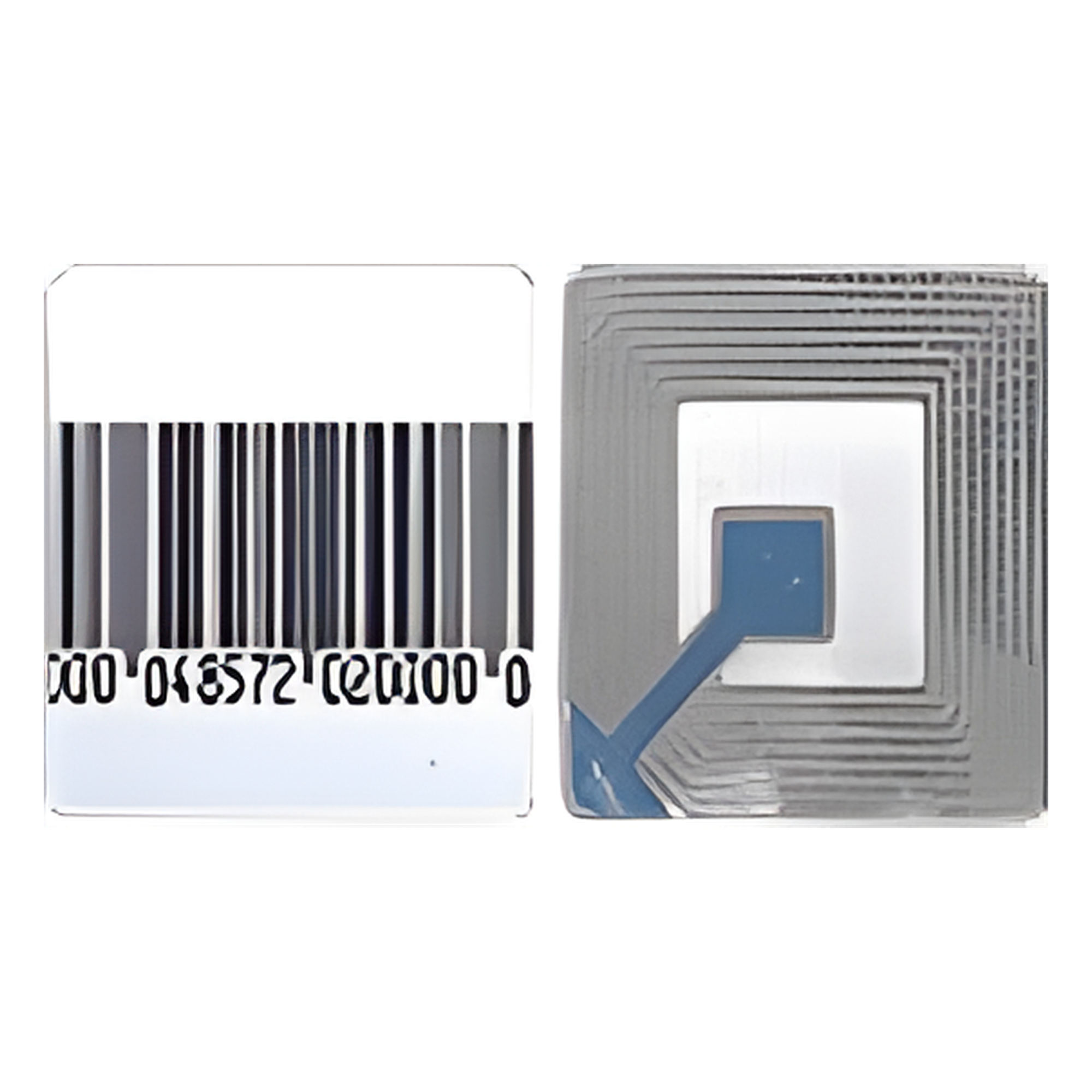 Paquete con 100 tags Etiqueta Adherible RF 40 x40 mm — Century · SKU GF4040H
