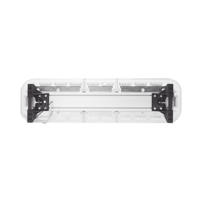 Barra de luces de 47" rojo/azul, 88 LED, con control de tráfico en color ámbar, ideal para equipar unidades de seguridad publica
