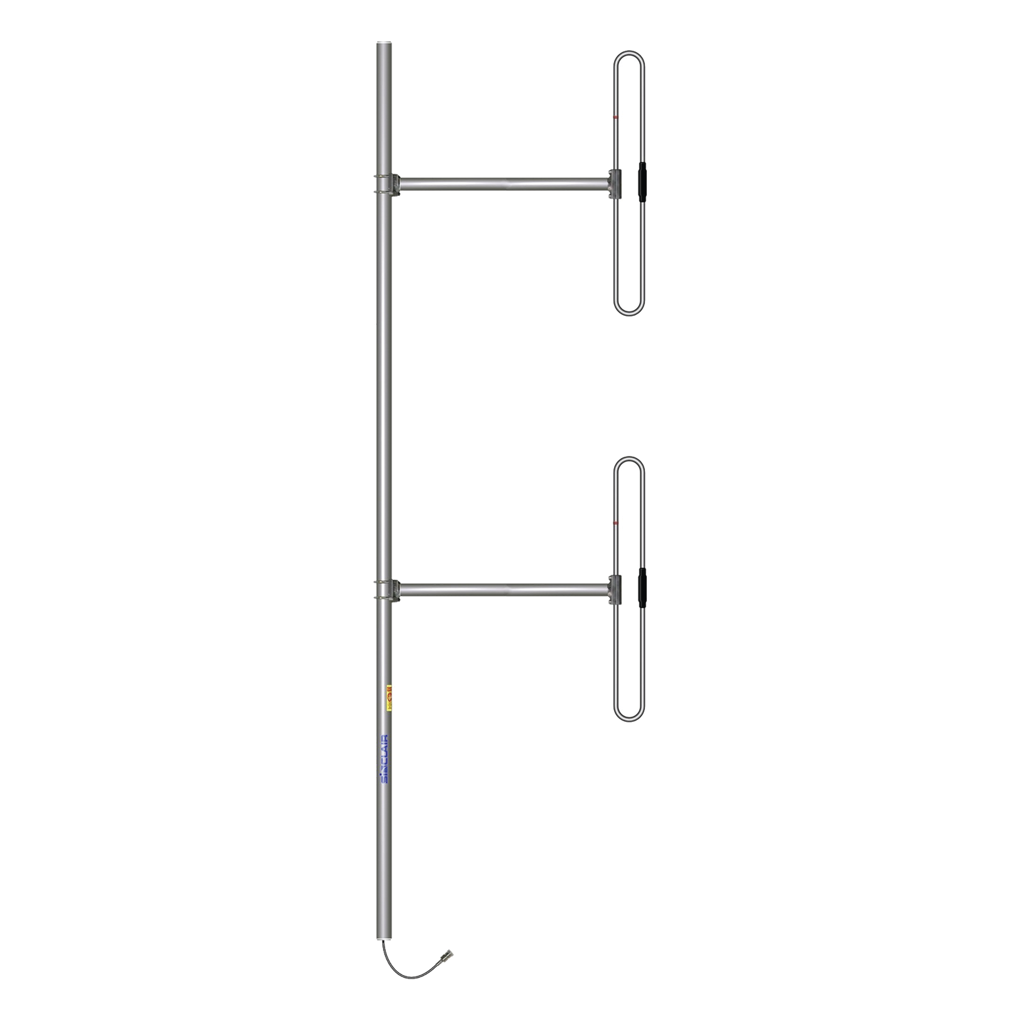 Antena Base / 2 Dipolos / 138-174 MHz / 5 dBd / 36 MHz BW / Bi-direccional / 300 W / N Macho / Tilt 0-10° / 10 ft x 3.3 ft x 2.5 ft