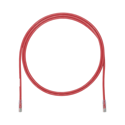 Cable de Parcheo UTP, Cat6A, 24 AWG, CM, Color Rojo, 0.91 Metros (3 Pies)