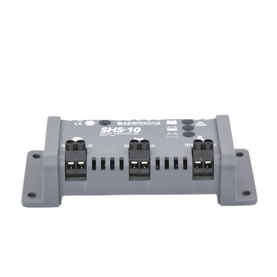 Controlador de Carga Solar PWM 10 A / 12 VCC / Desconexión Automática / IP22 / Protección Integral / Bajo Consumo 8 mA
