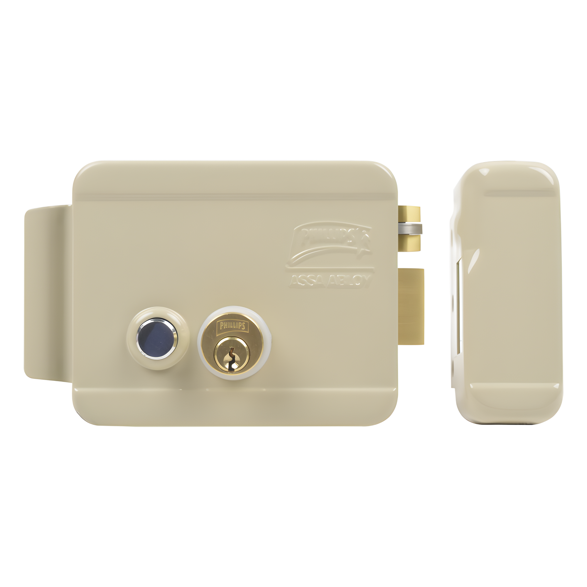 Cerradura Eléctrica / Incluye Llave / Derecha/ Con Botón integrado /Exterior — ASSA ABLOY · SKU 321-DCBD-ABG