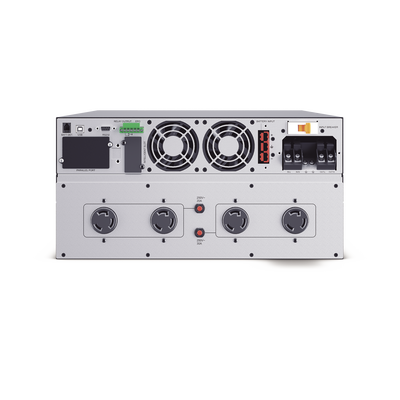 UPS de 10000 VA/10000 W, Online Doble Conversión, 200 - 240 Vac de Entrada, 200 - 240 Vac de Salida, Terminal Hardwired, Onda Senoidal Pura, Torre o Rack de 6 UR, Con 3 Tomas NEMA L6-30R