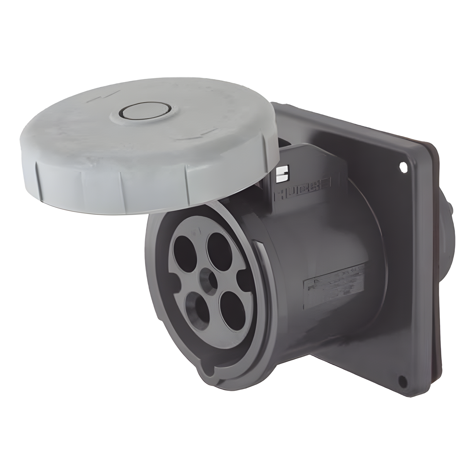 Receptáculo Pin and Sleeve Trifásico / 60 A / 600 VCA / 3 Polos 4 Hilos / IP67 / -40 °C a 75 °C — HUBBELL · SKU HUB-HBL-460-R5W