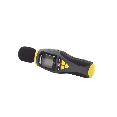 Medidor de Decibeles Profesional / Rango 40-130 dB en 4 Escalas / Precisión ±2 dB / Cumple NFPA 72 y ANSI S1.4 / LCD 4 Dígitos con Max/Min Hold / Micrófono Condensador Electret ½ Pulgada