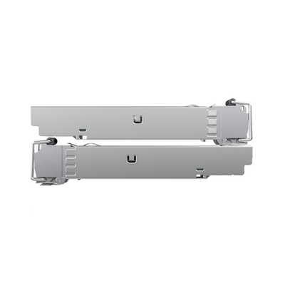 UFiber Módulo SFP, transceptor MiniGibic MultiModo 1.25 Gbps, distancia 550m, conectores LC, paquete de 2 piezas