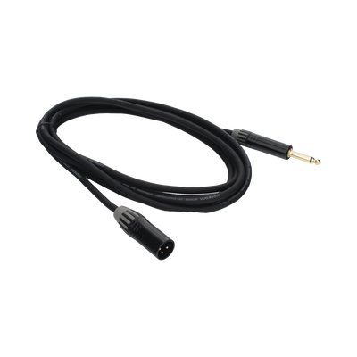Cable de Audio | XLR 3 Polos Macho a Plug 1/4 in mono | Conector Seetronic Serie M SCMF3 - MP2X | Longitud 3m