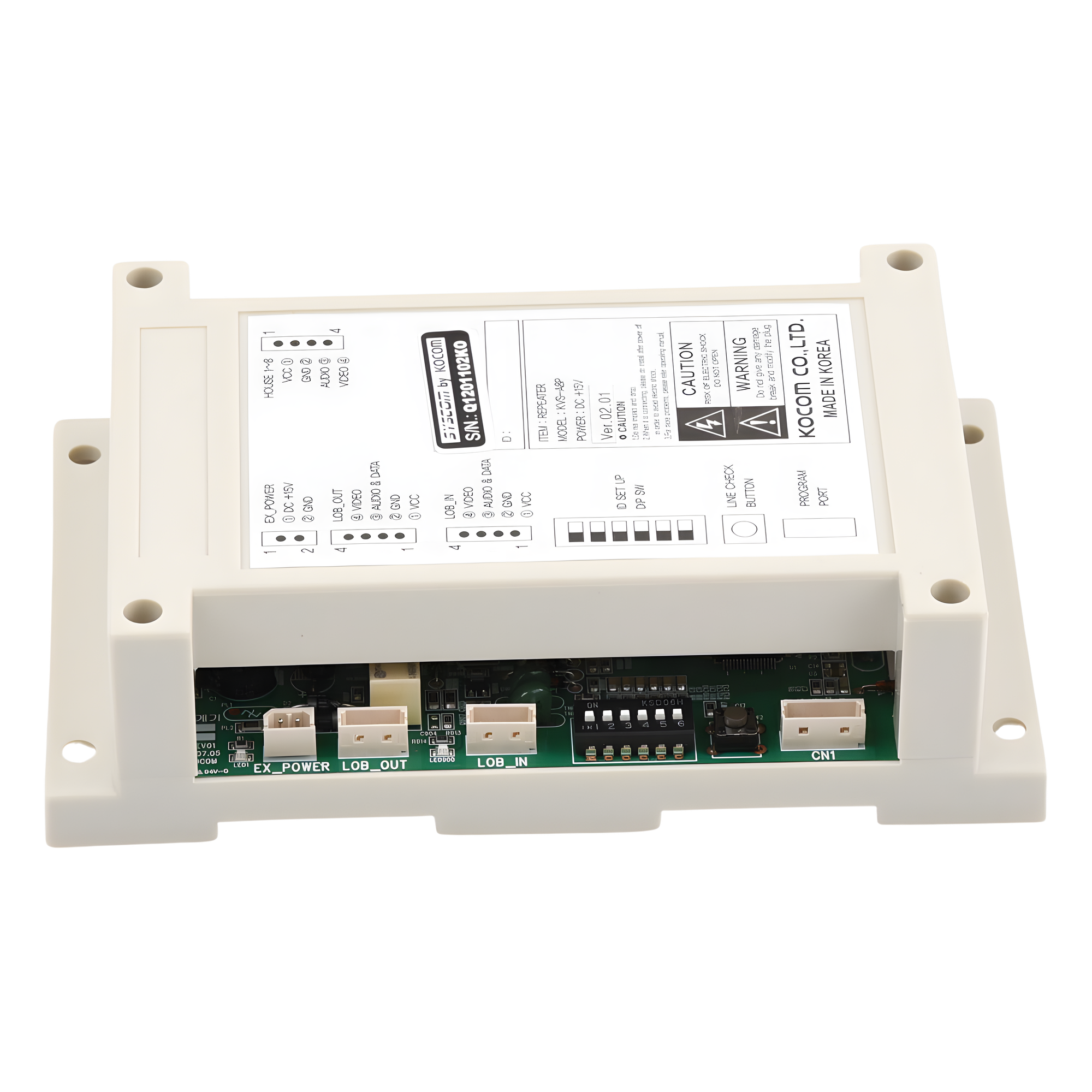 Distribuidor para videoportero / 8 departamentos / 4 hilos / DC 13V±2V / -10°C a +50°C