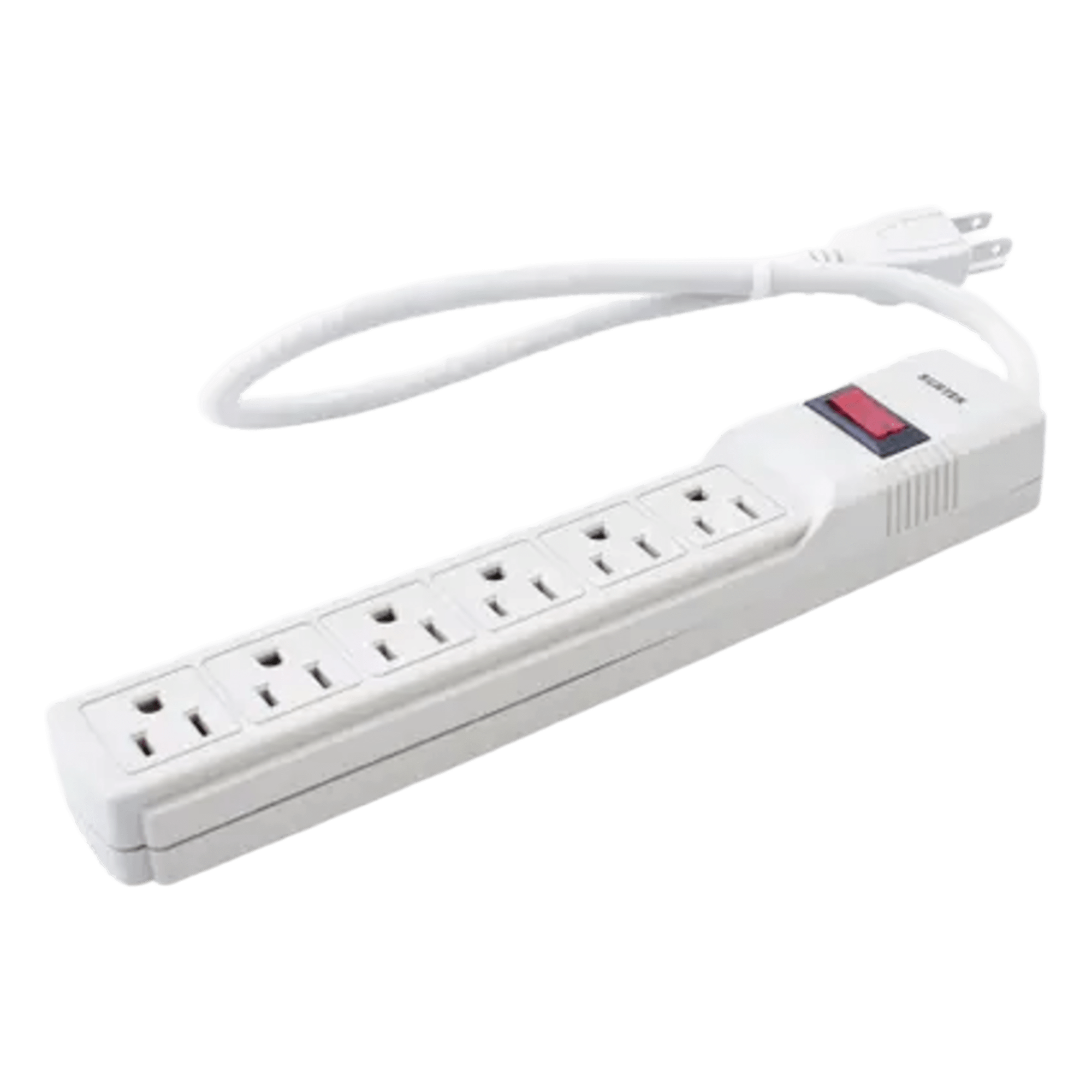 Multicontacto con Supresor de Picos 270 Joules, Voltaje de Entrada: 127 Vca NEMA 5-15P, Con 6 Salidas NEMA 5-15R. — SURTEK · SKU SYS-136220