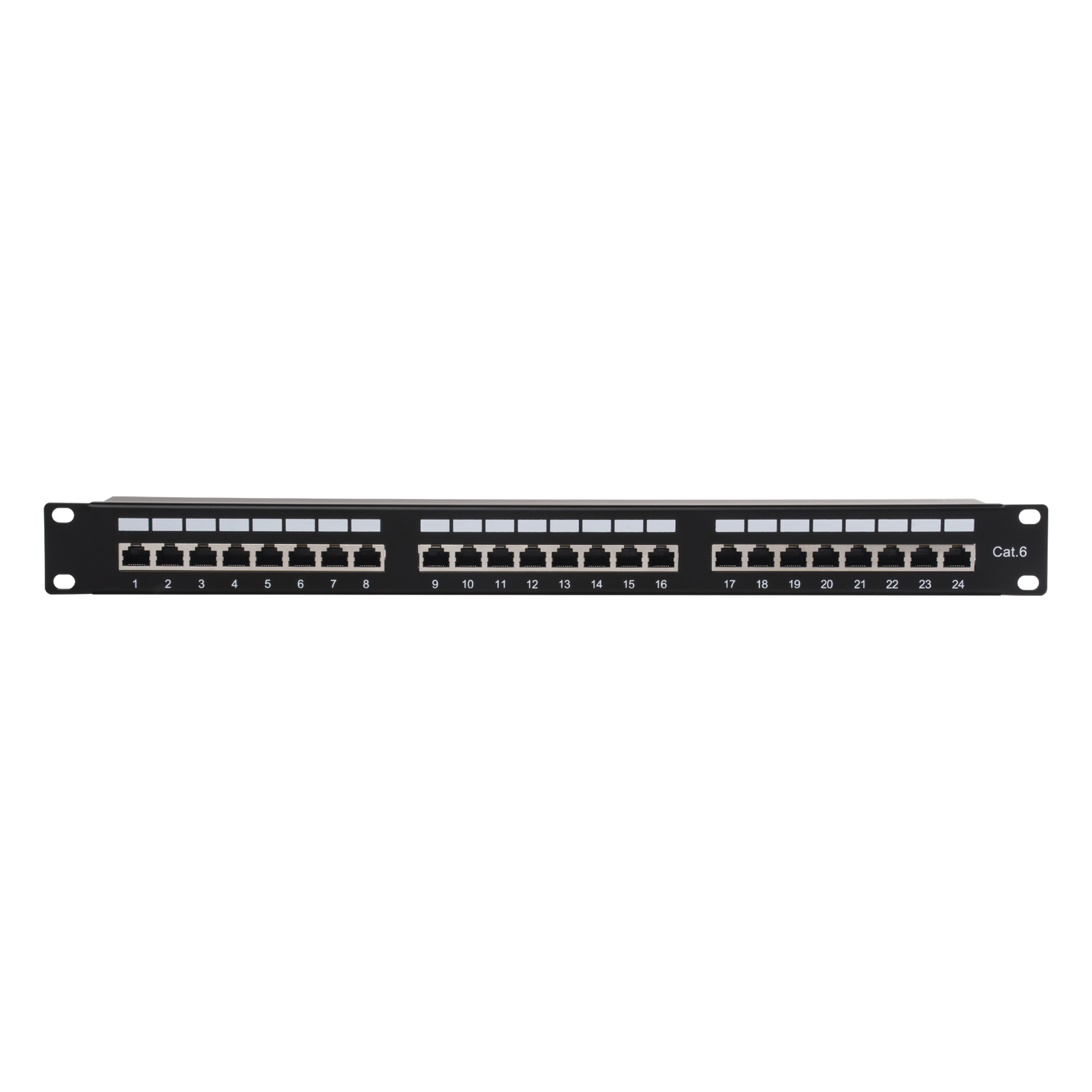 Panel de Parcheo de Impacto (110) Blindado (STP) de 24 Puertos Cat6, 19 Pulgadas — LINKEDPRO BY EPCOM · SKU LP-PP-630