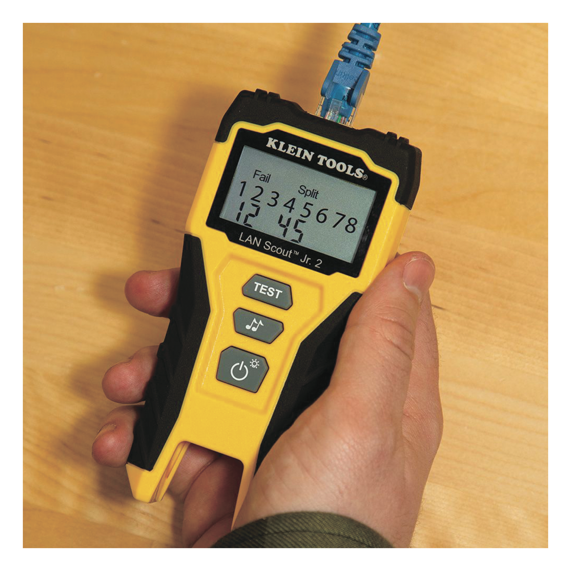Tester de Cable LAN Scout™ Jr. 2/ Para: Prueba aprobada/ Error de Cableado/ Falla de Circuito Abierto o Cortocircuito/ Par Dividido/ Blindaje.