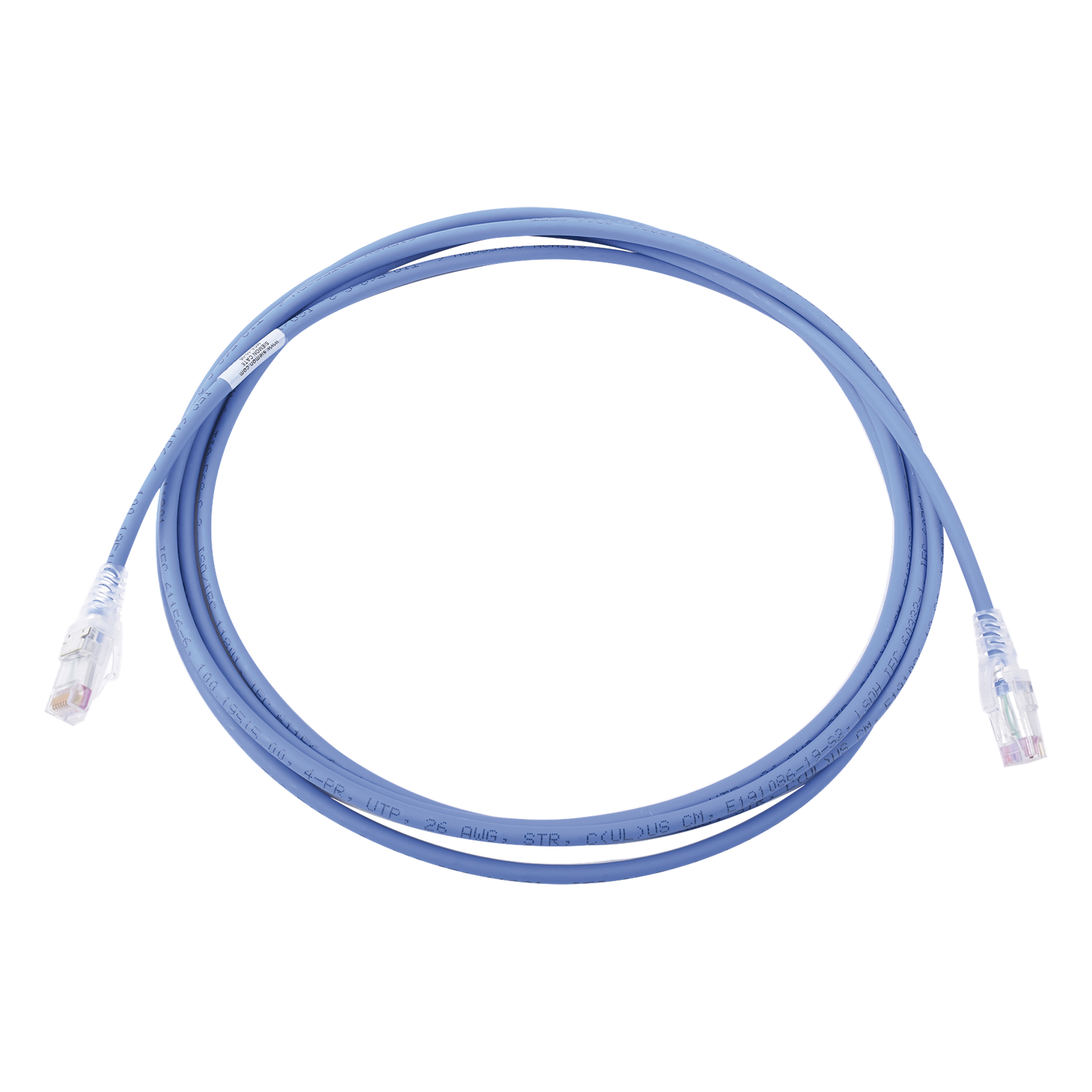 Patch Cord MC6 Modular Cat6 UTP, CM/LS0H, 3.05 Metros (10 Pies), Color Azul, Versión Bulk (Sin Empaque Individual) — SIEMON · SKU MC6-10-06B