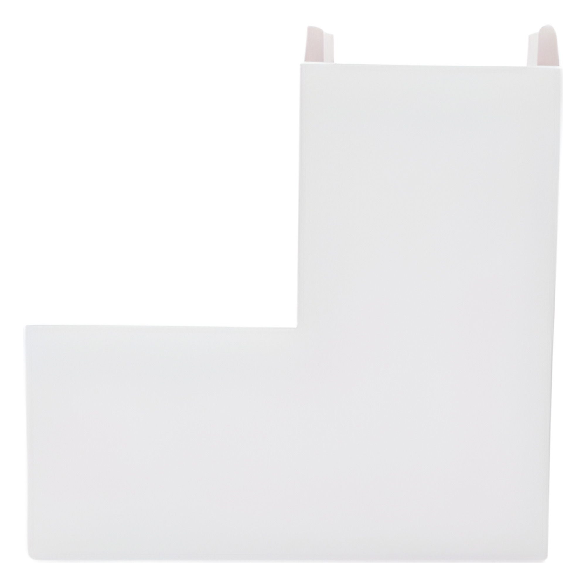 Sección en "L" color blanco de PVC auto extinguible, para canaleta TEK100 (5576-12100)
