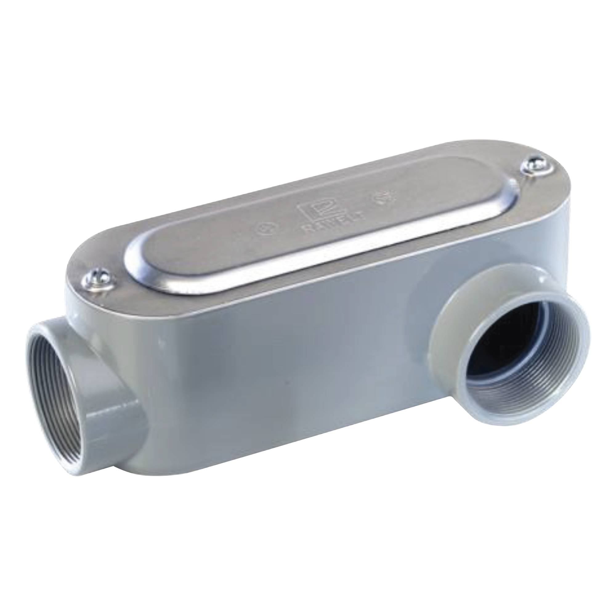 Caja Oval Roscada tipo LL de 1 1/2" (38.1 mm) / Incluye tapa y tornillos. — RAWELT · SKU OLL-0079C