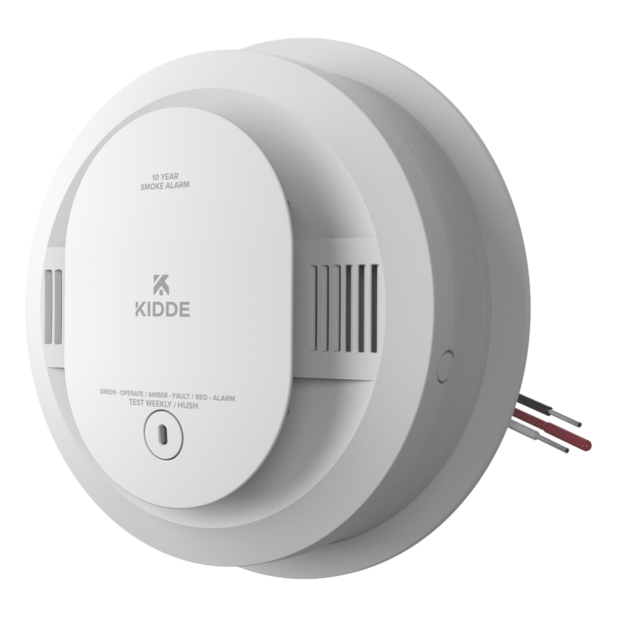 Detector de humo fotoeléctrico autónomo con batería sellada de 10 años, paquete de 6 — KIDDE · SKU 20SD10