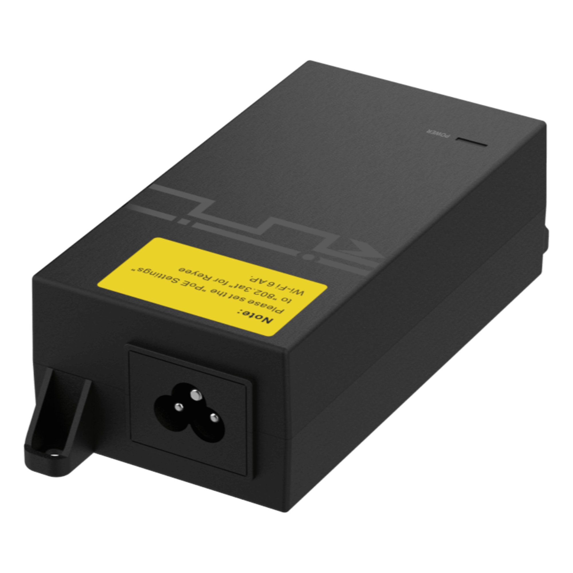 Inyector PoE Pasivo / Gigabit 1G / 52 V / 30 W / Protección 2000 A / RJ45 Blindado