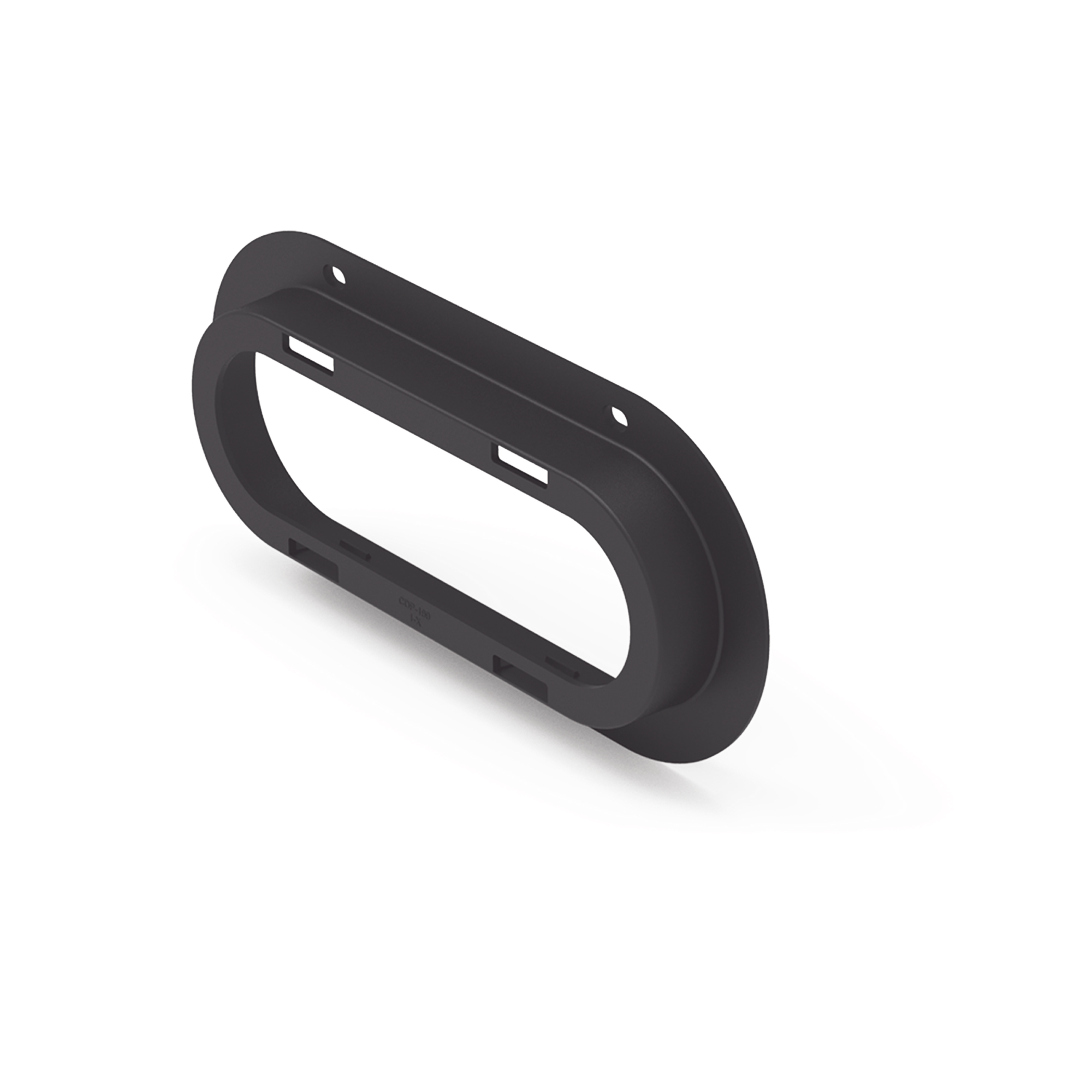 Brida de policarbonato, Color Negro, Accesorio para plafón Serie ED3060 — ECCO · SKU EZ3060FLG