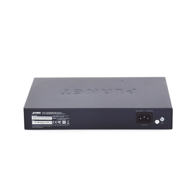 Switch Administrable Capa 2, 8 Puertos PoE 802.3af/at Gigabit, 140 W Max, 2 Puertos SFP, Modo Extendido Hasta 250 m, Soporta Administración en Nube CloudNMS ( HW Rev. 3.0 en Adelante). 