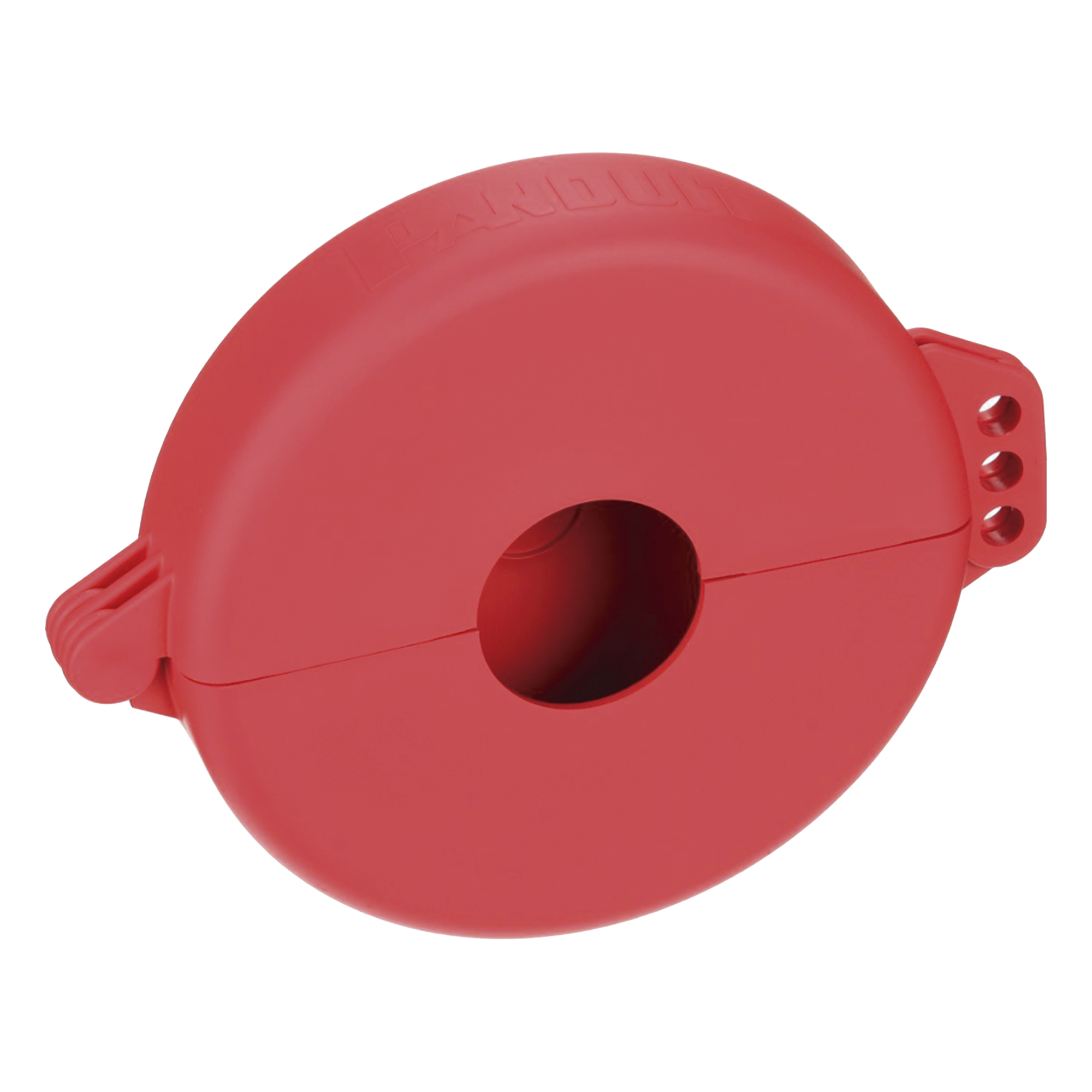 Dispositivo de Bloqueo LOTO para Válvulas de Compuerta, Para Diámetros de 3 a 6.5", Color Rojo — PANDUIT · SKU PSL-V6A