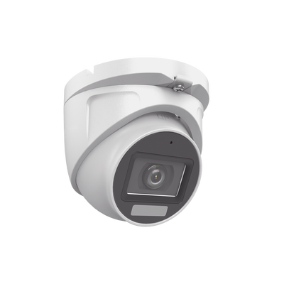 [SIN LOGO DE MARCA][Dual Light + ColorVu] Turret TURBOHD 2 megapixel / 30 mts IR + 20 mts luz blanca/ Lente 2.8 (100° de Visión) / Exterior IP66 / Audio por Coaxitron / TVI-AHD-CVI-CVBS / Metal / Smart-Hybrid light