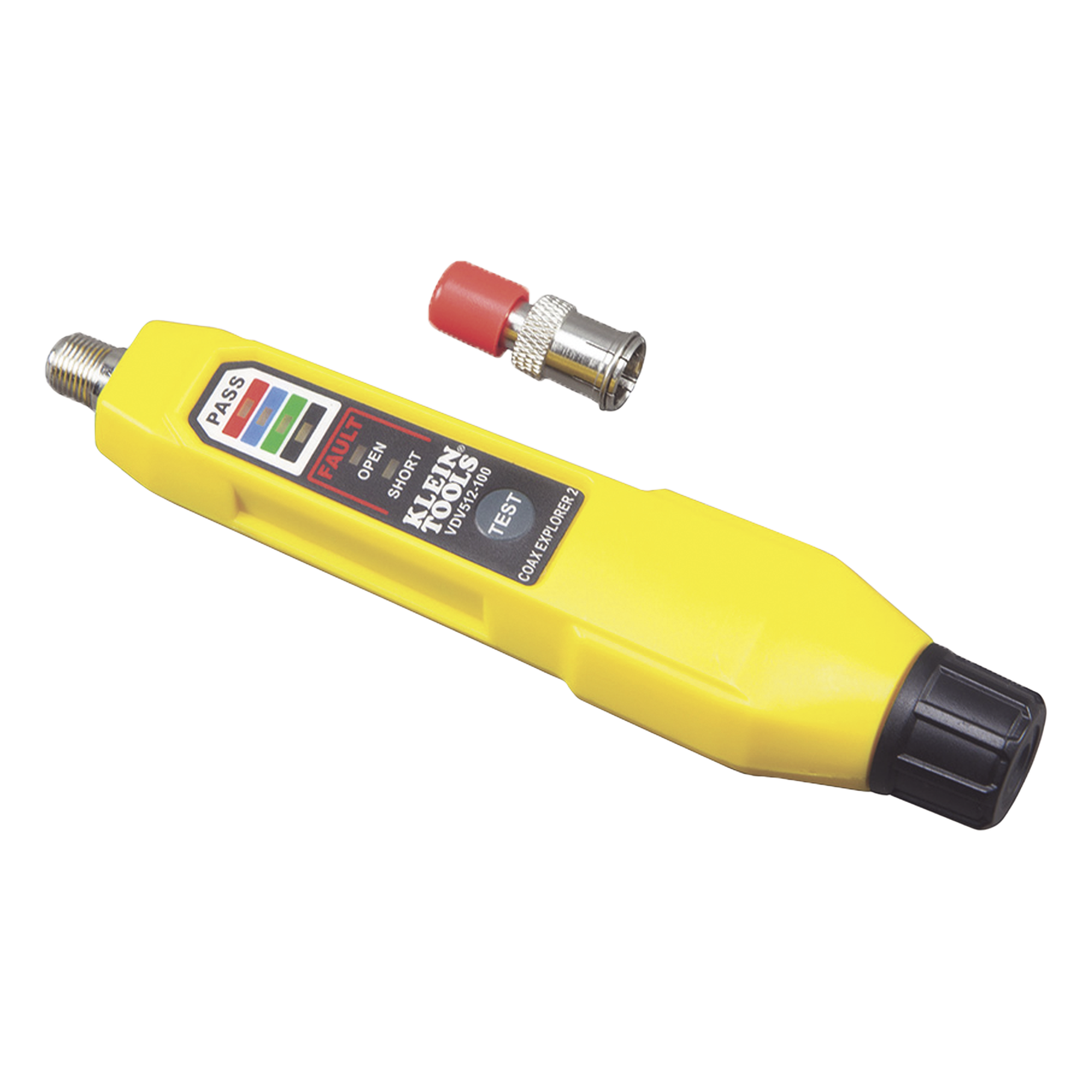Probador que Prueba y Mapea Cables Coaxiales RG59, RG6/6Q, RG7 y RG11. — KLEIN TOOLS · SKU VDV-512-100