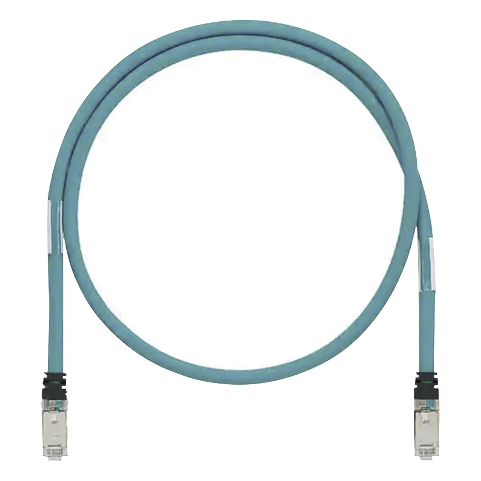 Patch Cord Cat6A de Grado Industrial 600V, Blindado SF/UTP, Calibre 26 AWG, Color Aqua, 2 Metros (6.56 Pies) — PANDUIT · SKU ISTPH6X2MTL