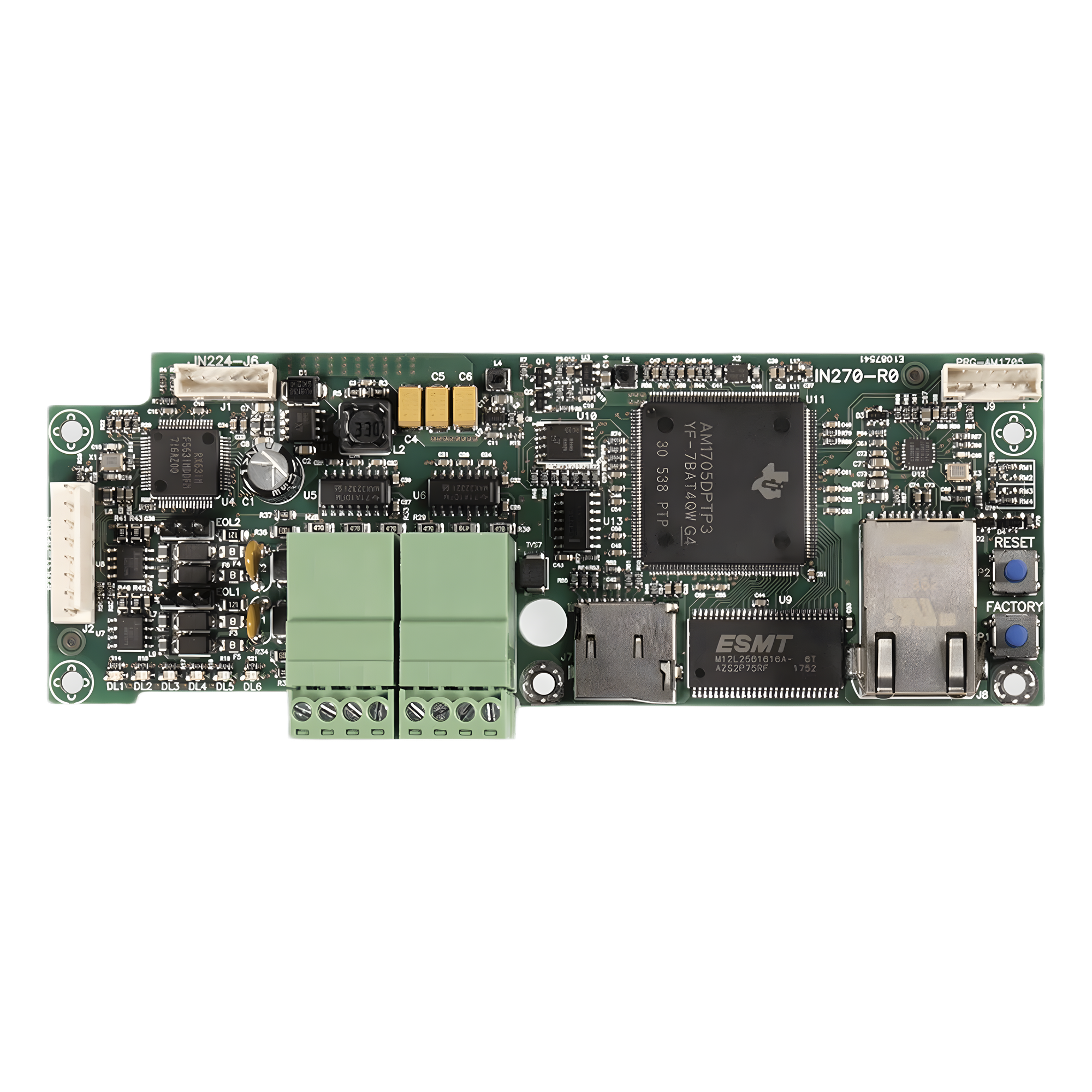 Módulo de Comunicaciones Seriales y TCP-IP / 2x RS232 + 2x RS485 + Ethernet LAN / 6 Protocolos Simultáneos / ONVIF / BACnet / Email y Web — INIM ELECTRONICS · SKU PREVIDIACCOMLAN