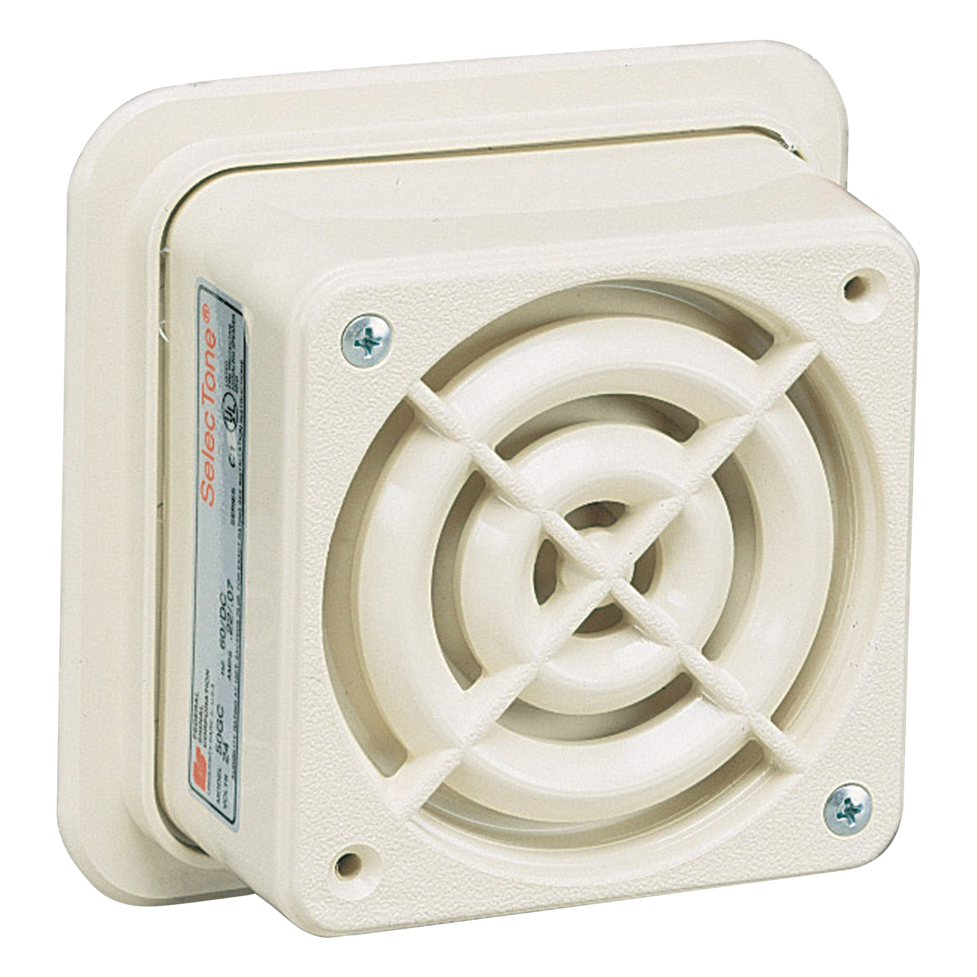 Altavoz amplificado Selectone, UL y cUL, 24 Vcd, montaje en superficie — FEDERAL SIGNAL INDUSTRIAL · SKU 50GC-024-BG