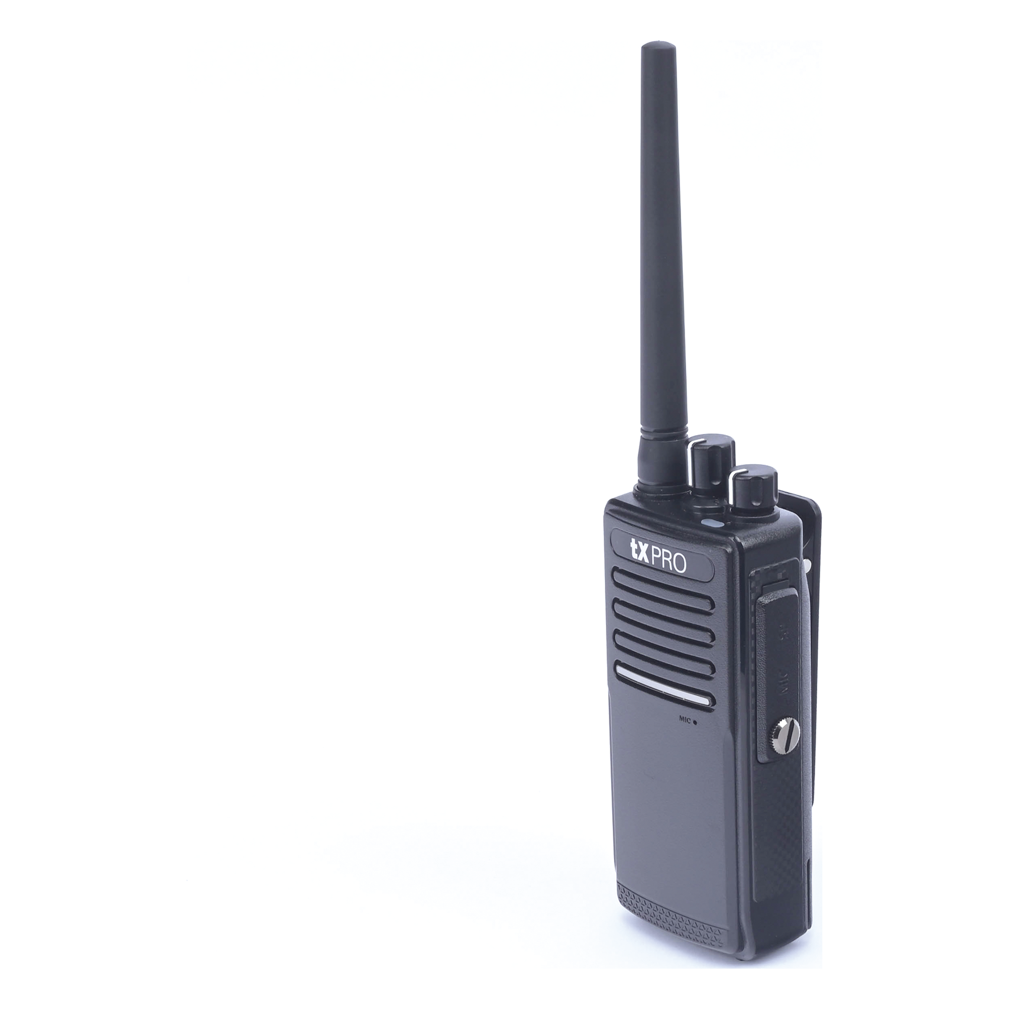 Radio Portátil UHF 400-512 MHz, Digital DMR y Analógico, 5 W, Incluye antena, batería, cargador y clip, 16 canales preconfigurados