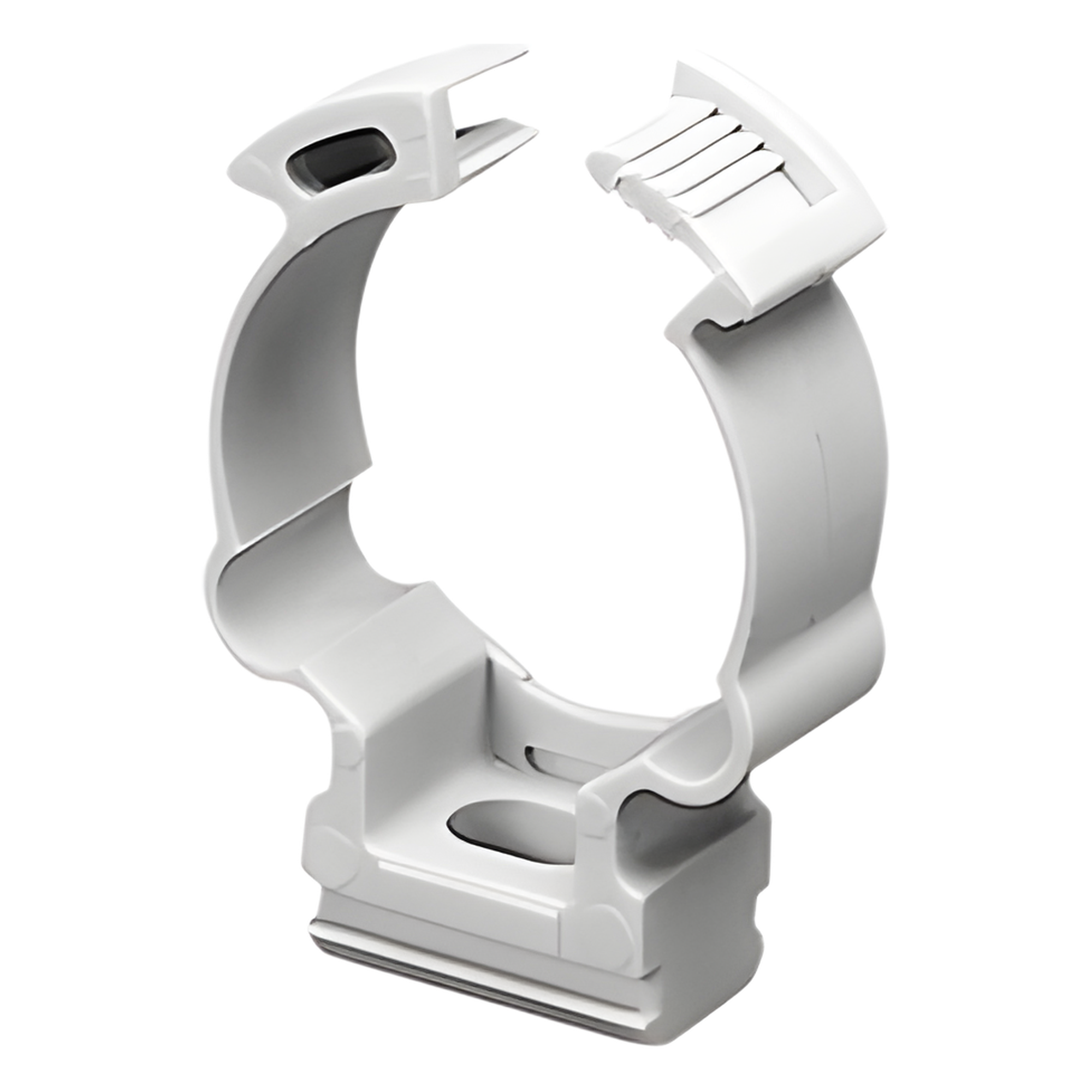 Soporte de collar (Abrazadera), PVC Auto-extinguible, cerrado para tubería de 25 mm — GEWISS · SKU GW-50-607